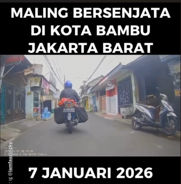 Maling Bersenjata di Kota Bambu Jakarta Barat: Aksi Curanmor Berujung Tembakan, Warga Luka di Lutut